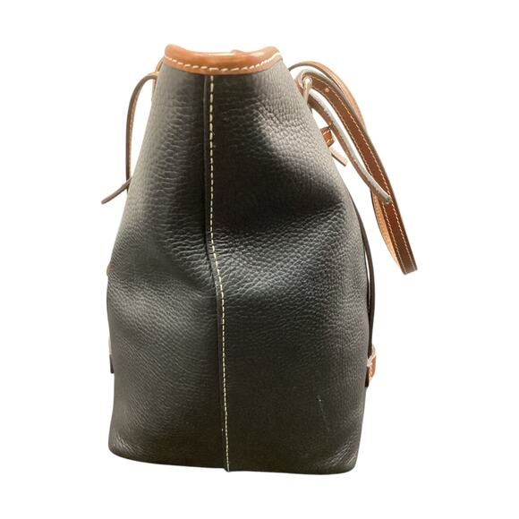 Dooney &Bourke Bag Women 1Size BigShopperTote Pebbled Leather Red Interior Black - Picture 4 of 8